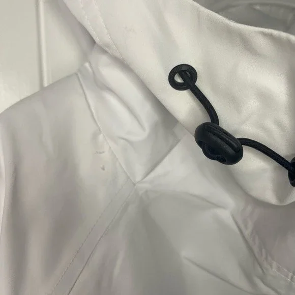 Body Glove cropped rain jacket, white, size M - Picture 3 of 8